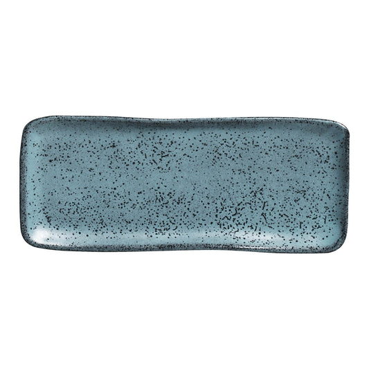 RECTANGULAR PLATTER ORGANIC STONEWARE Ø 8.66x3.74" NIGHT SKY