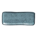 RECTANGULAR PLATTER ORGANIC STONEWARE Ø 8.66x3.74" NIGHT SKY