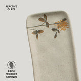 RECTANGULAR PLATTER ORGANIC STONEWARE Ø 8.66x3.74" CAMPESTRE