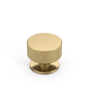 DESIGN1503 Knurled Cabinet Knobs – Champagne Bronze Round Drawer Pulls for Furniture
