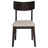 Catley 5-piece Round Drop Leaf Dining Table Set - Dark Coffee