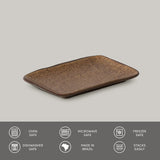 RECTANGULAR PLATTER JUTA STONEWARE Ø 7.08x5.51" DIJON