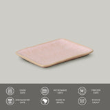 RECTANGULAR PLATTER JUTA STONEWARE Ø 7.08x5.51" LITCHI
