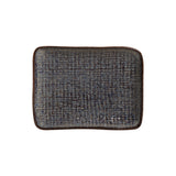RECTANGULAR PLATTER JUTA STONEWARE Ø 7.08x5.51" TITANIUM