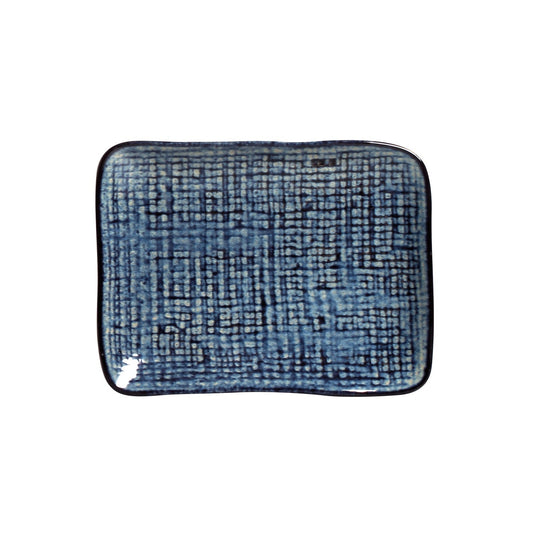 RECTANGULAR PLATTER JUTA STONEWARE Ø 7.08x5.51" DENIM
