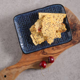 RECTANGULAR PLATTER JUTA STONEWARE Ø 7.08x5.51" DENIM