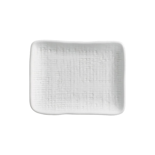 RECTANGULAR PLATTER JUTA STONEWARE Ø 7.08x5.51" NEW WHITE