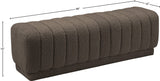Heathrow Boucle Fabric Upholstered Bench