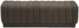 Heathrow Boucle Fabric Upholstered Bench