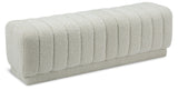 Heathrow Boucle Fabric Upholstered Bench
