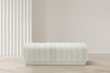 Heathrow Boucle Fabric Upholstered Bench