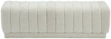 Heathrow Boucle Fabric Upholstered Bench