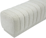 Heathrow Boucle Fabric Upholstered Bench