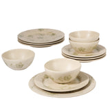 Bloomhouse - 2 Time Oprah's Favorite Things - Made in Portugal Hand Painted Dinnerware Set - Porto Petals 12 Piece (Service for 4) Floral Plates and Bowls Set