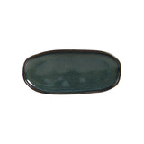 SHALLOW OVAL PLATTER ORGANIC STONEWARE Ø 9.06x4.33" OCEANO