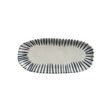 SHALLOW OVAL PLATTER ORGANIC STONEWARE Ø 9.06x4.33" ELEMENTO