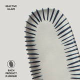SHALLOW OVAL PLATTER ORGANIC STONEWARE Ø 9.06x4.33" ELEMENTO