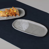 SHALLOW OVAL PLATTER ORGANIC STONEWARE Ø 9.06x4.33" SEIVA