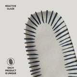 SHALLOW OVAL PLATTER ORGANIC STONEWARE Ø 6.5x3.15" ELEMENTO