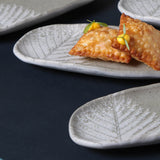 SHALLOW OVAL PLATTER ORGANIC STONEWARE Ø 6.5x3.15" SEIVA