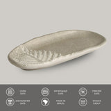 SHALLOW OVAL PLATTER ORGANIC STONEWARE Ø 6.5x3.15" SEIVA