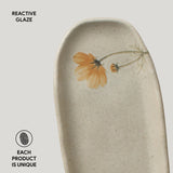 SHALLOW OVAL PLATTER ORGANIC STONEWARE Ø 6.5x3.15" CAMPESTRE