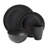 Gibson Home Plates and Bowls Set, 32 Piece Wheat Straw Dinnerware for 8 with Tumblers, Matte, Unbreakable & Lightweight, Dishwasher Safe, 4 Colors