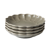 Bloomhouse Pasta Bowls Set of 4, 9 Inch Stoneware Soup & Salad Bowls, Reactive Glaze, Oprah's Favorite Things, Dishwasher & Microwave Safe, Grey