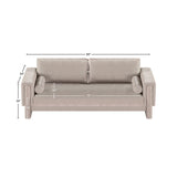 Madeline 89" Chenille Fabric Upholstered Sofa
