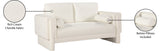 Madeline 65" Chenille Fabric Upholstered Loveseat