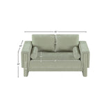 Madeline 65" Chenille Fabric Upholstered Loveseat