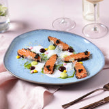 OVAL DINNER PLATE ORGANIC STONEWARE Ø 12.2" BREEZE
