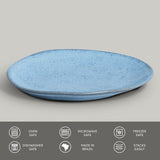 OVAL DINNER PLATE ORGANIC STONEWARE Ø 12.2" BREEZE