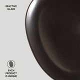 OVAL DINNER PLATE ORGANIC STONEWARE Ø 12.2" METALLICA