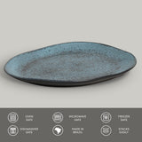 OVAL DINNER PLATE ORGANIC STONEWARE Ø 12.2" NIGHT SKY