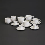 Oyyo White Bone China Tea Cup & Saucer