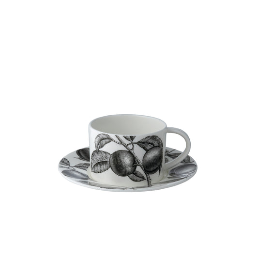 Olive Market Fine Bone China Cup & Saucer Set
