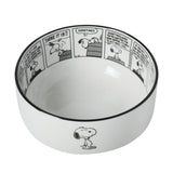 Peanuts Snoopy Cereal Bowls, Set of 4, 4.5-Inch Porcelain Snack Bowls for Ice Cream and Dessert, Sunday Comic Strip Design with Snoopy and Woodstock