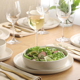 Gibson Home Serenity 16 Piece Modern Porcelain Dinnerware Set for 4, Plates and Bowls Set, Dinner Plates, Salad Plates, Cereal Bowls