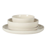 Gibson Home Serenity 16 Piece Modern Porcelain Dinnerware Set for 4, Plates and Bowls Set, Dinner Plates, Salad Plates, Cereal Bowls
