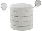 Aphia Boucle Fabric Upholstered Stool