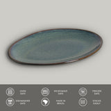 OVAL DESSERT PLATE ORGANIC STONEWARE Ø 8.86" OCEANO