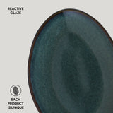 OVAL DESSERT PLATE ORGANIC STONEWARE Ø 8.86" OCEANO