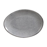 OVAL DESSERT PLATE ORGANIC STONEWARE Ø 8.86" DUST