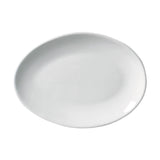 OVAL DESSERT PLATE ORGANIC STONEWARE Ø 8.86" NEW WHITE