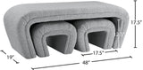 Odelia Contemporary Nesting Bench Set - Stylish Space-Saving Solution for Modern Living Spaces