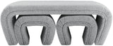 Odelia Contemporary Nesting Bench Set - Stylish Space-Saving Solution for Modern Living Spaces