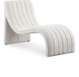 Orian Contemporary Chaise Lounge in Soft Faux Shearling with Deep Tufting for Ultimate Comfort