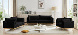 Langham Sofa - Modern Mid-Century Design with Plush Comfort and Durable Solid Wood Frame 90" W