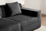 MARTHA 117" 3-Seater Sofa with 2 Ottomans